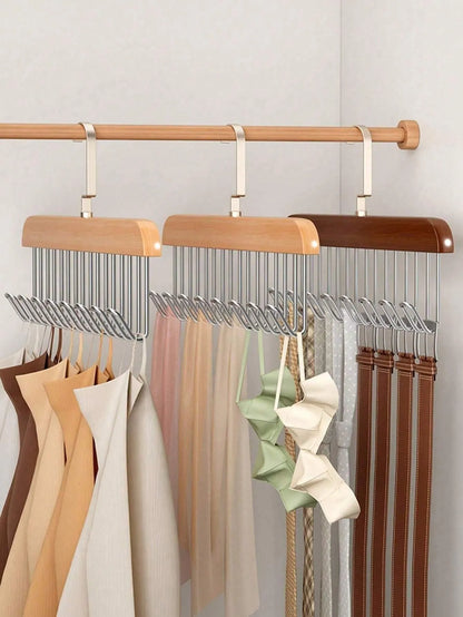 2Pc Wooden Hook Holder – Closet & Bedroom