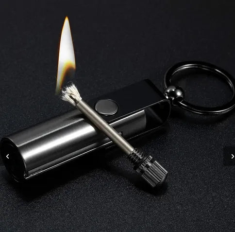 Stylish Windproof Lighter Keychain for Men