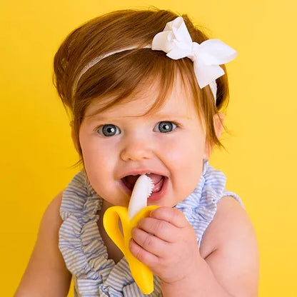 Soothing Baby Teether – Soft Banana-Inspired Design for Little Smiles