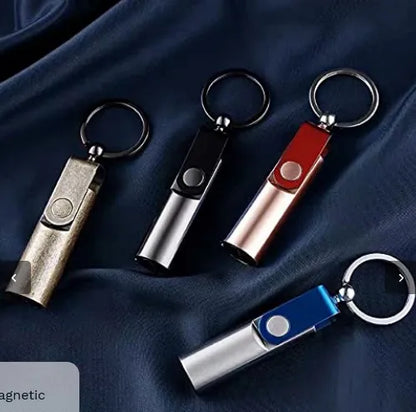 Stylish Windproof Lighter Keychain for Men