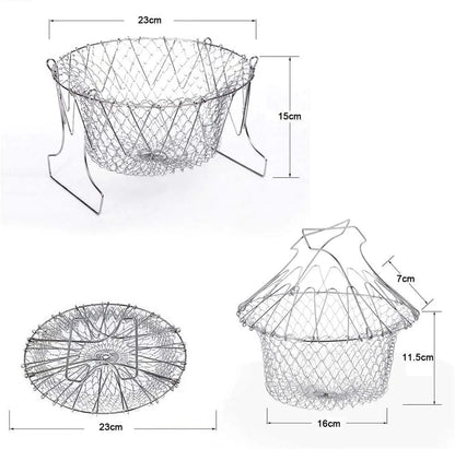 Crispy Fry Folding Drain Basket