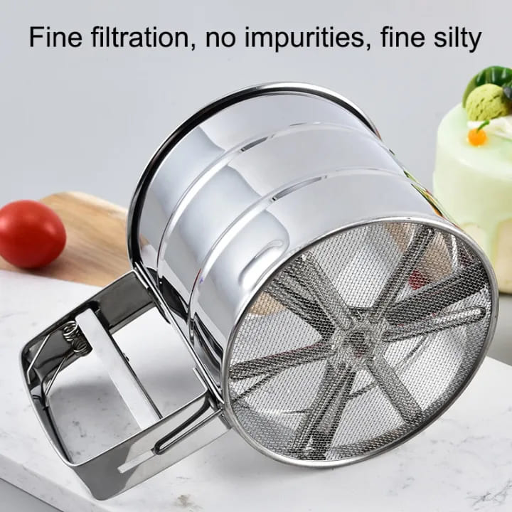 Stainless Flour Sifter ( Silver )